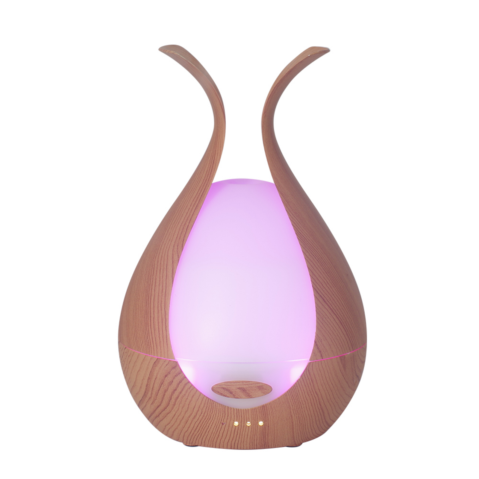 Wood Grain Ultrasonic Essential Oil Diffuser with LED Light - Image 6