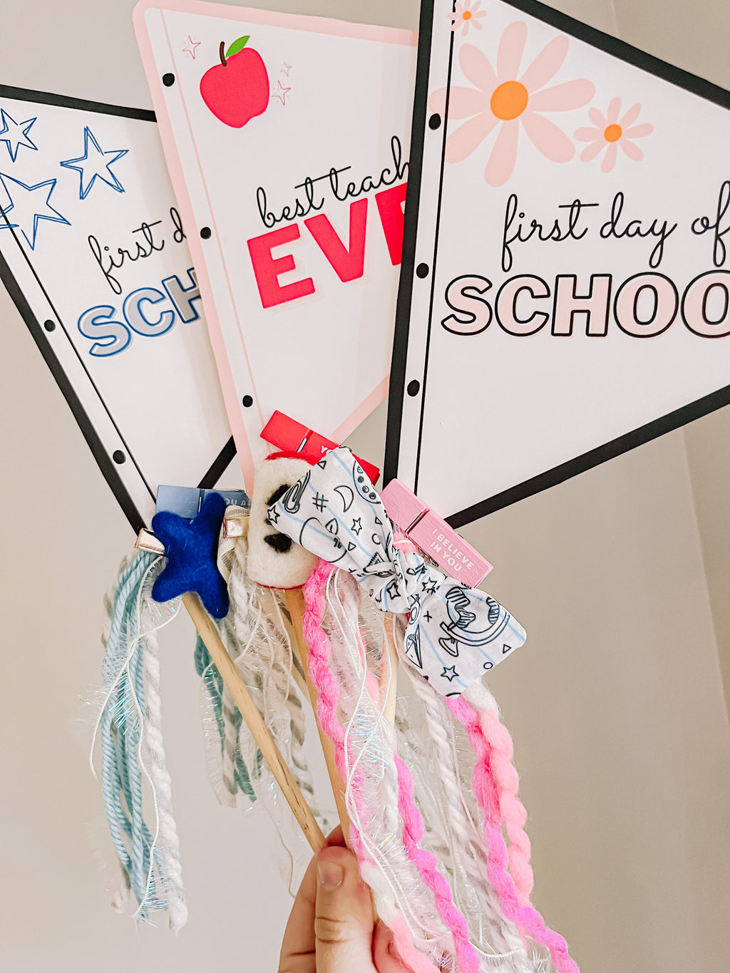 Apple Best Teacher Ever Printable Flag