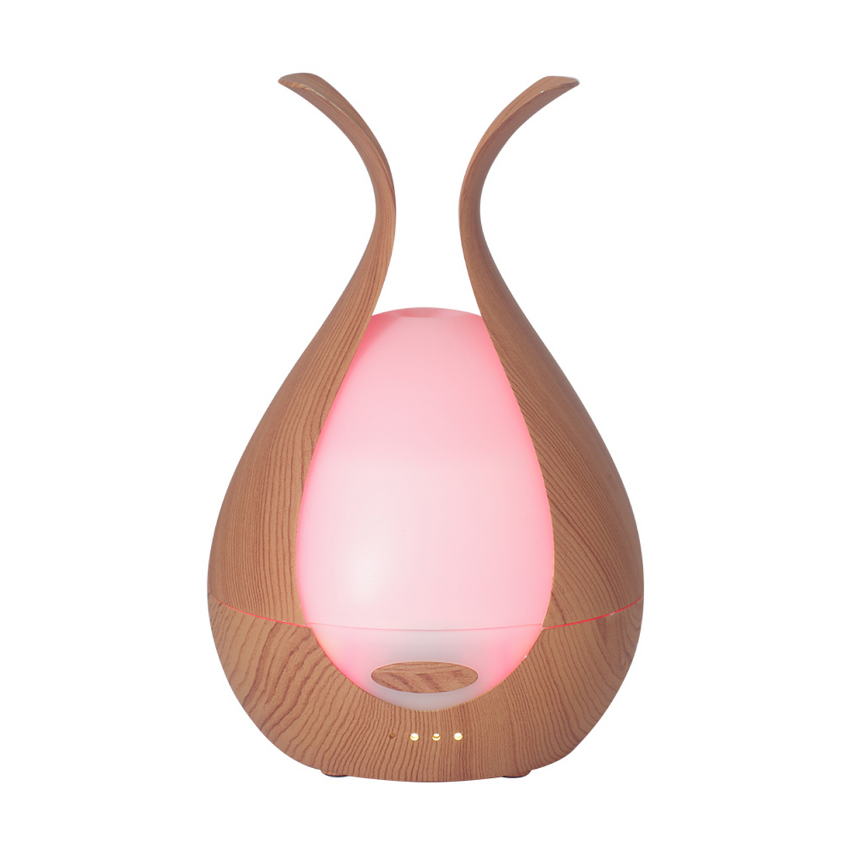 Wood Grain Ultrasonic Essential Oil Diffuser with LED Light - Image 8