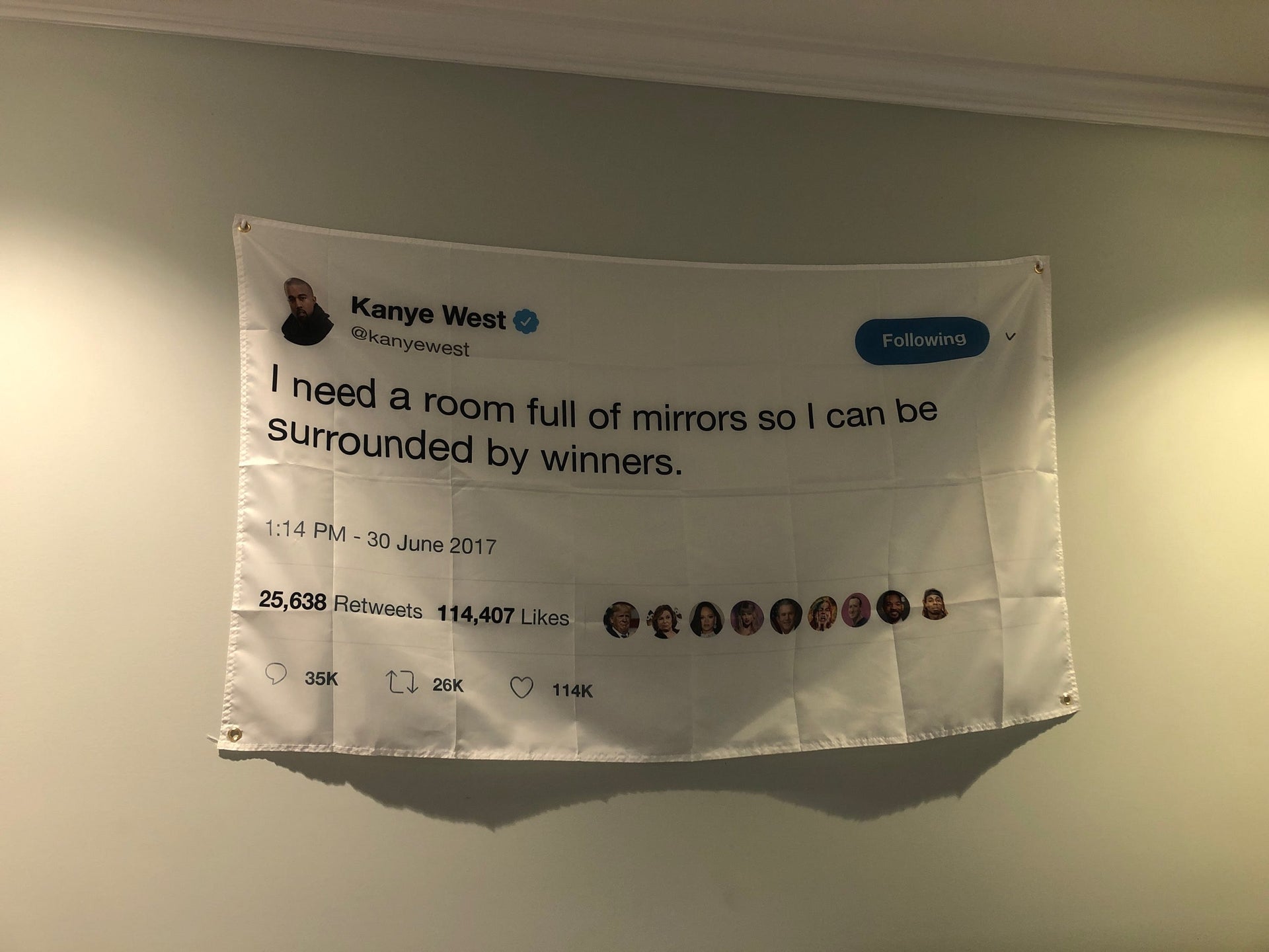 Kanye Mirror Tweet