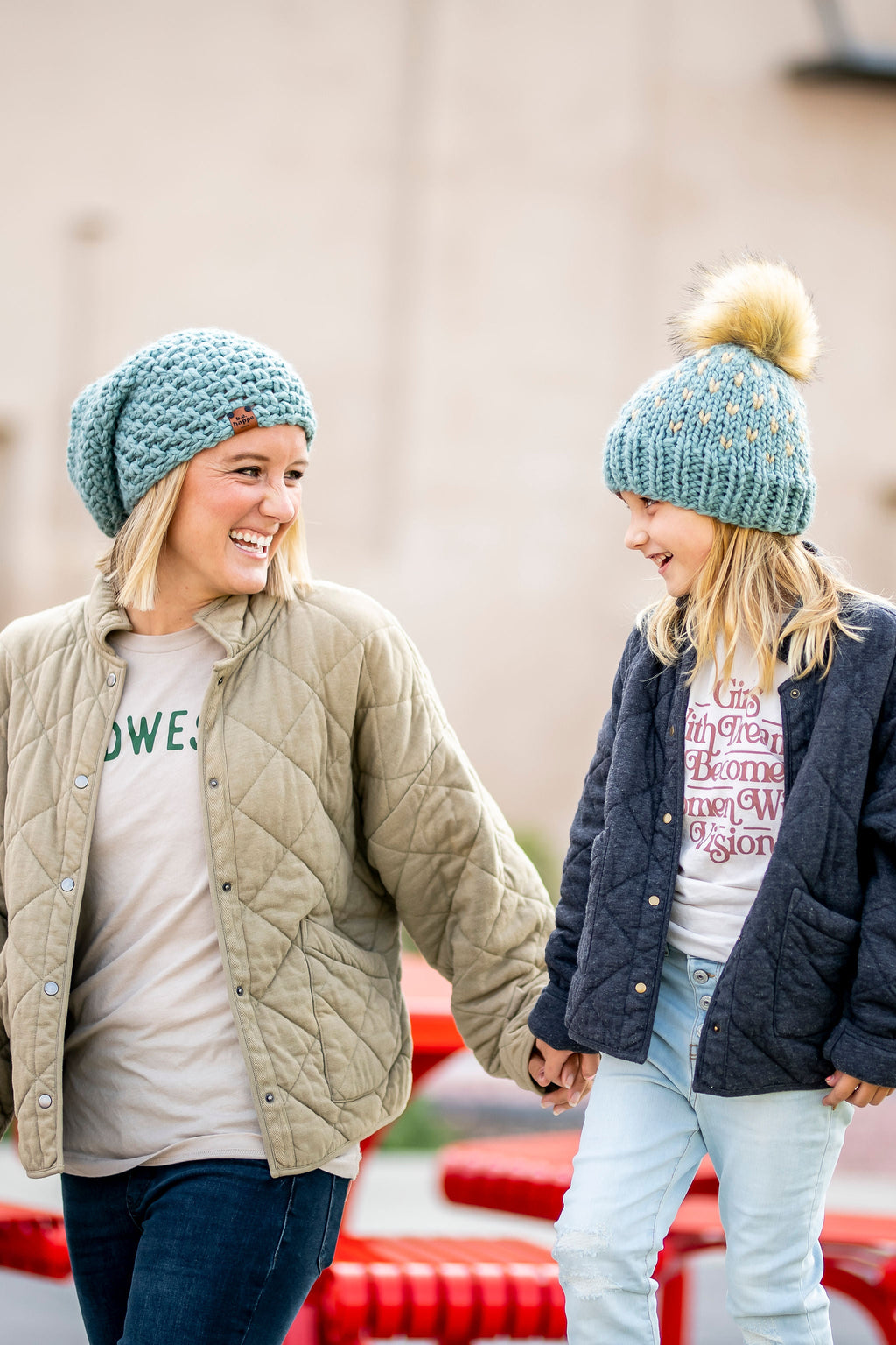 Crochet Simple Slouch Hat | Succulent Blue Beanie
