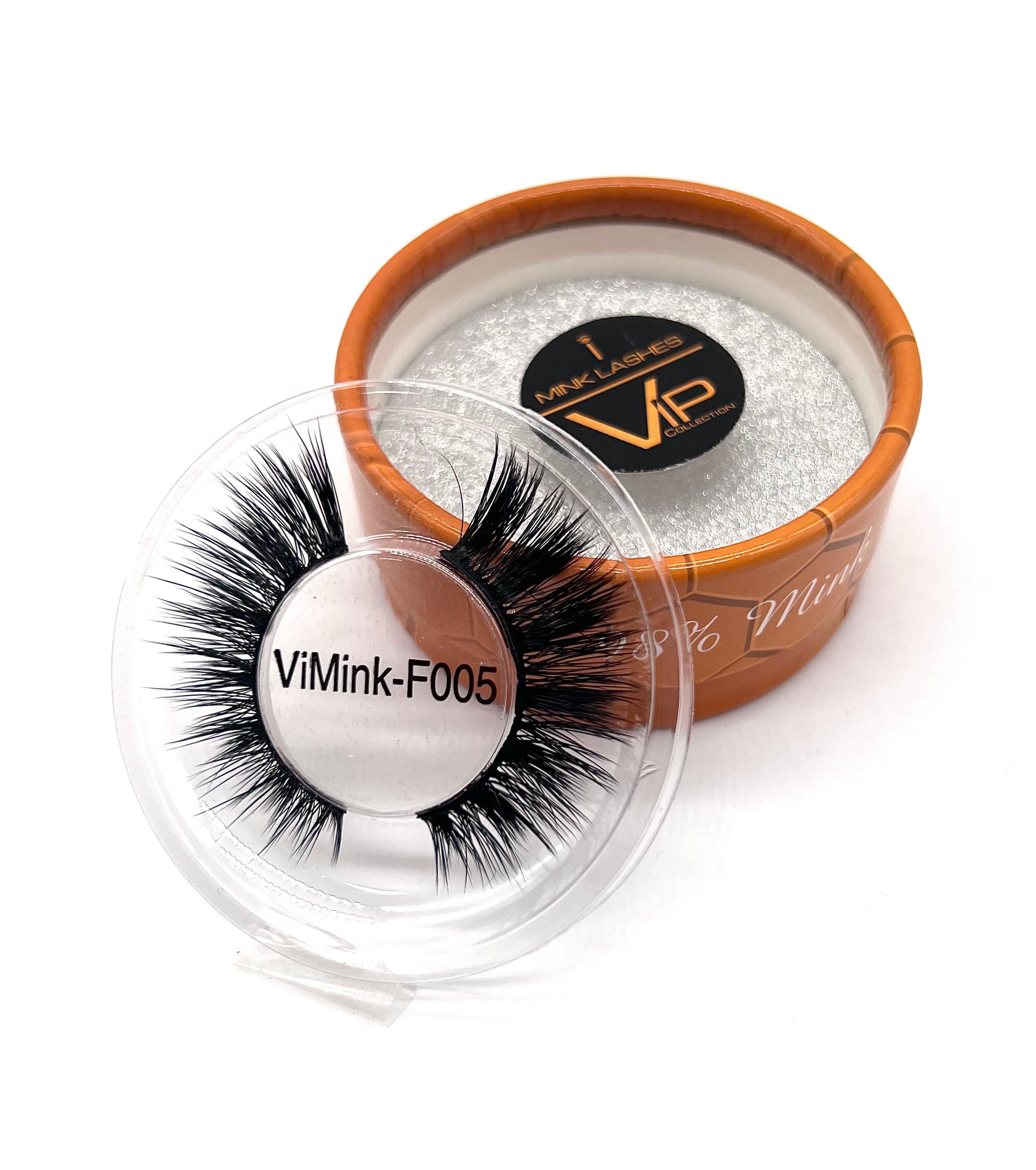 VIP iMink Super Flat Strip Lashes with a soft, natural mink-like appearance.