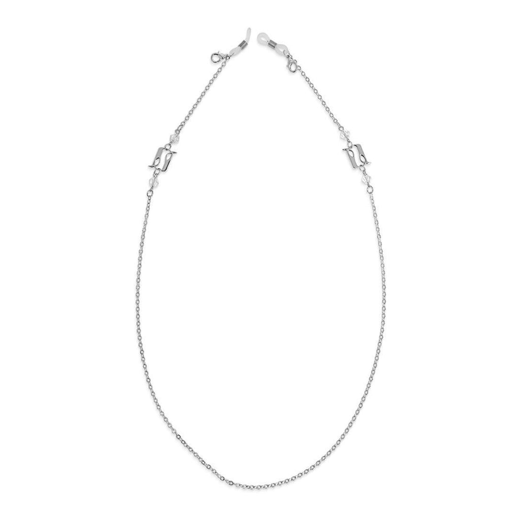 Beginning Letter A Silver EyeGlass-Mask chain