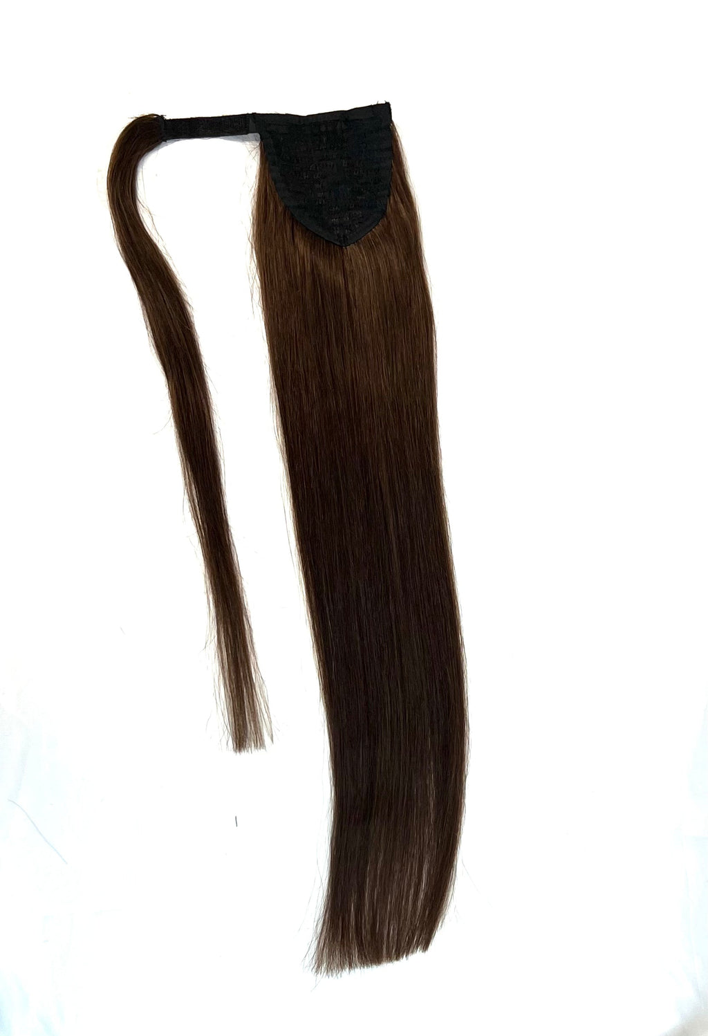 24" Silky Straight Human Hair Wrap-Around Ponytail Extension