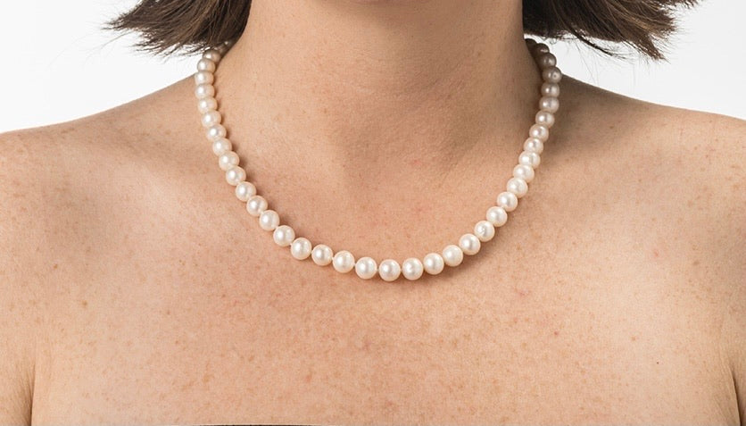 18 Inch Freshwater Cultured Pearl Strand Necklace with Clasp - Image 12