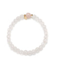 Eternal Love Rose Quartz and Gold Stretch Bracelet