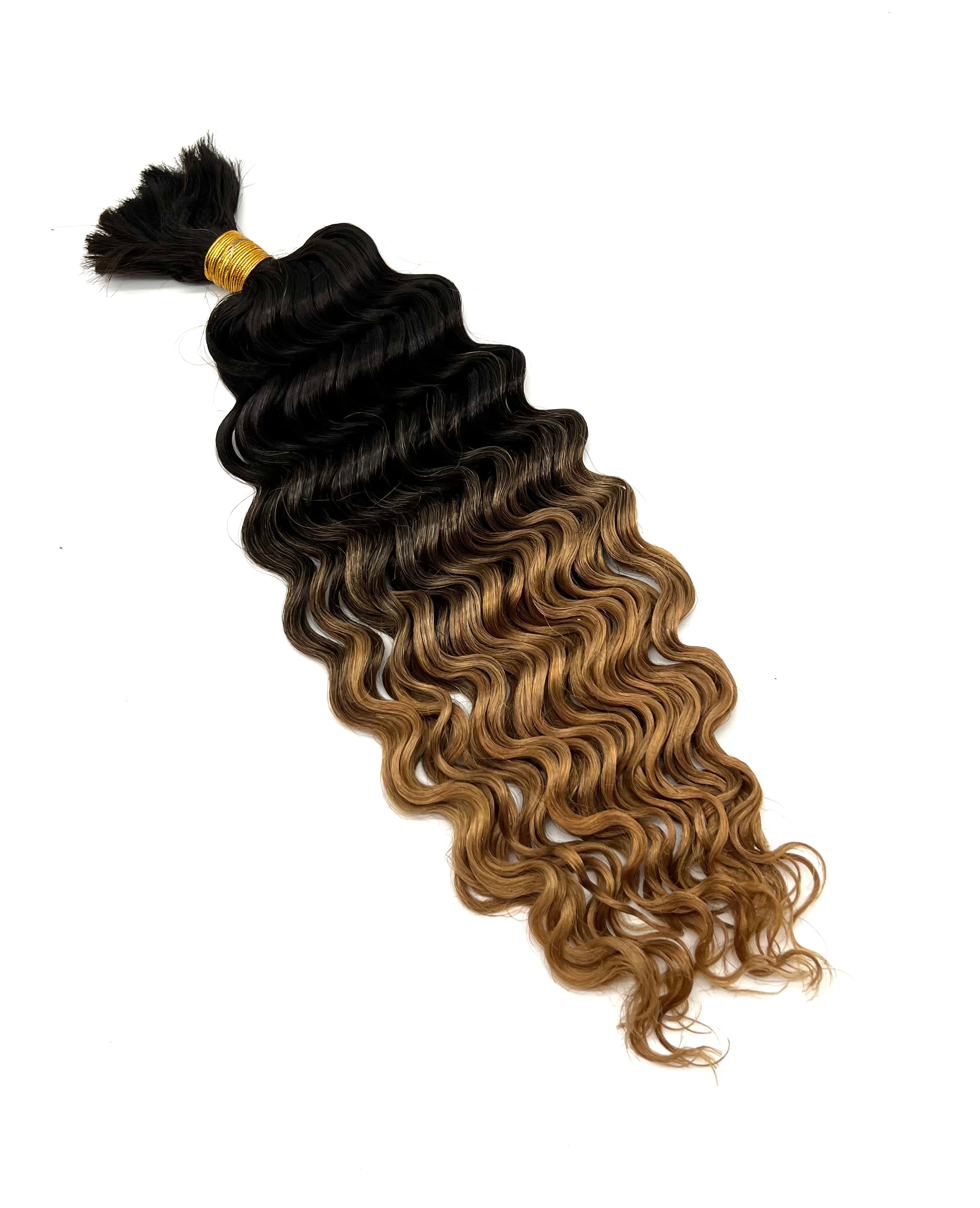 18-Inch Deep Bulk Human Hair Extensions for Natural Styling