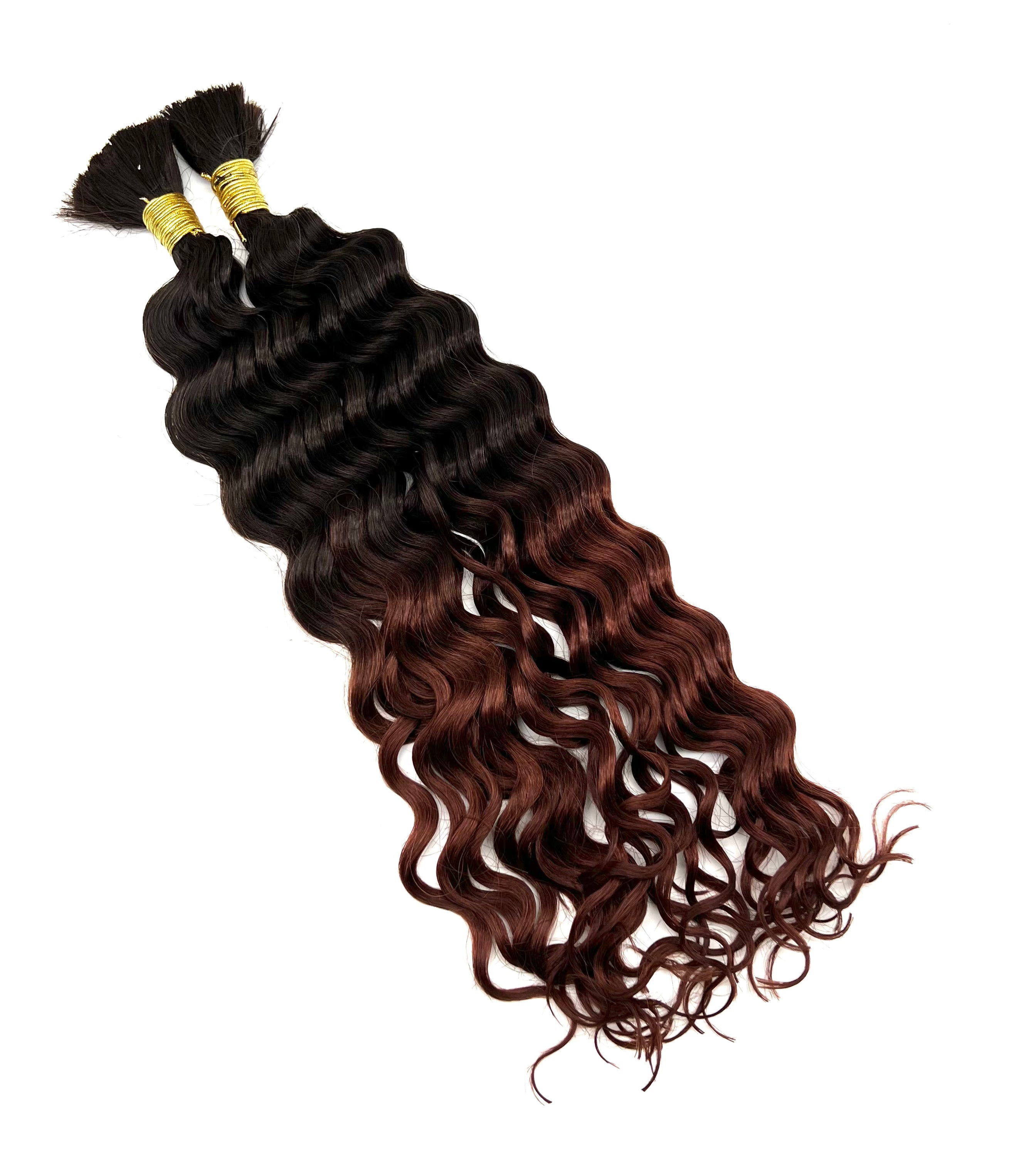 18-Inch Deep Bulk Human Hair Extensions for Natural Styling