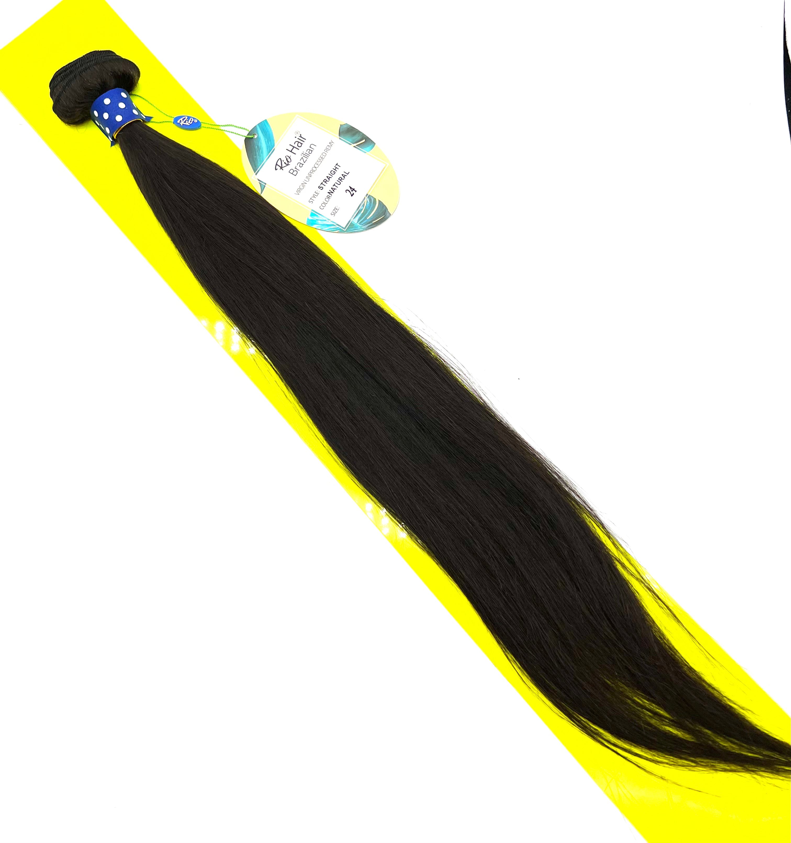 Straight Virgin Remy Human Hair Bundles - Natural Black Tone