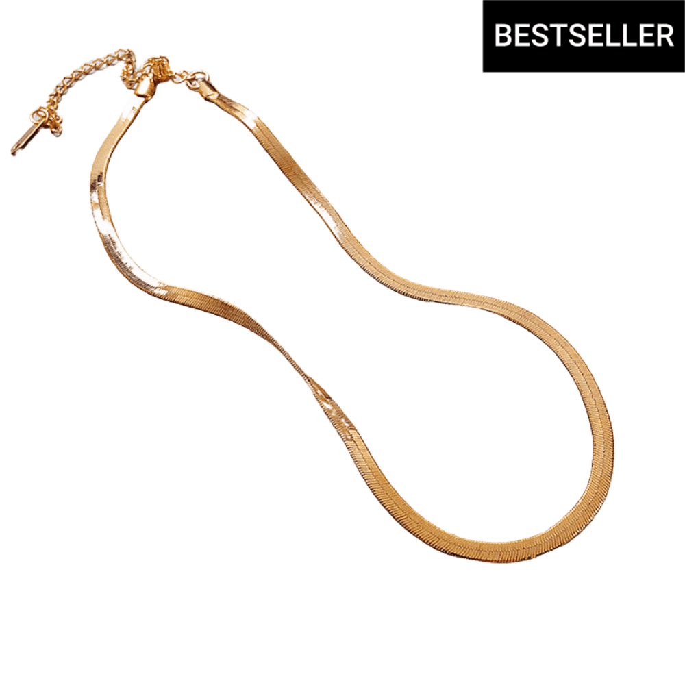 Liquid Herringbone Chain Necklace