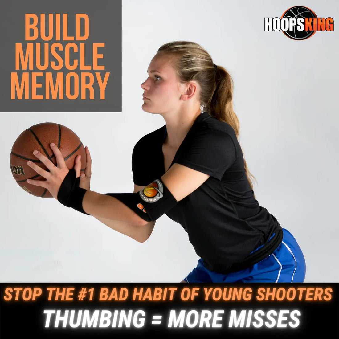 Wrap Strap Off Hand Basketball Shooting Aid Training Tool