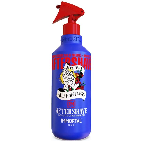 Immortal NYC Stay Blessed 02 Reserve Eau De Cologne 16.9oz blue and red bottle
