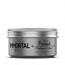 Immortal NYC Cream Pomade Platinum Edition 5.07oz jar for men's hair styling