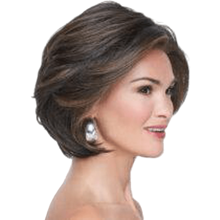In Charge Stacked Bob Wig with Lace Front, Multi-Tonal Auburn