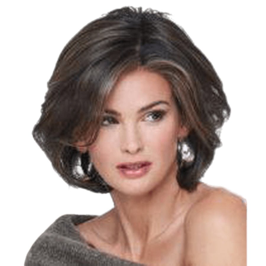 In Charge Stacked Bob Wig with Lace Front, Multi-Tonal Auburn
