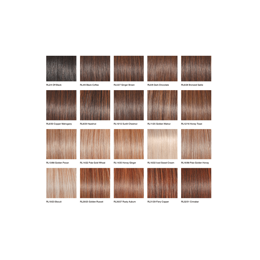 In Charge Stacked Bob Wig with Lace Front, Multi-Tonal Auburn