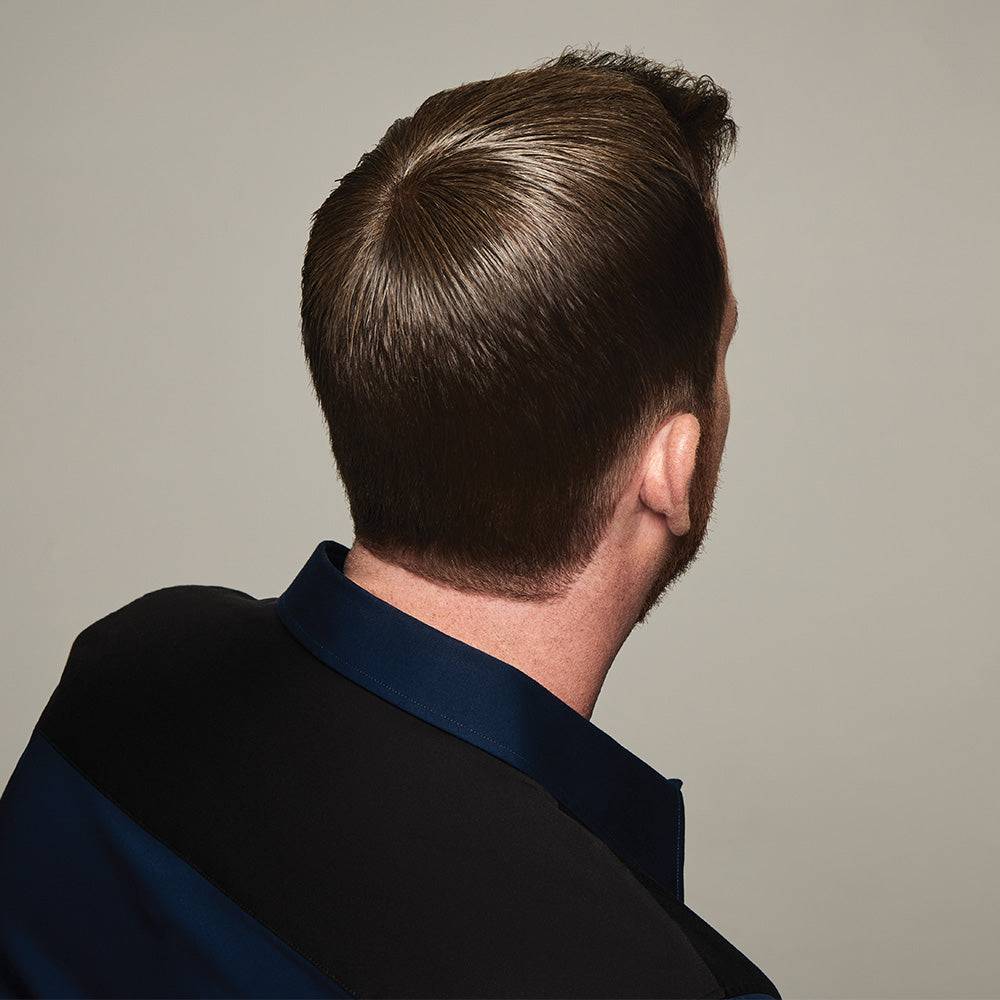 In Full Effect Men’s Hair Integration Piece, Natural Grey/Brown