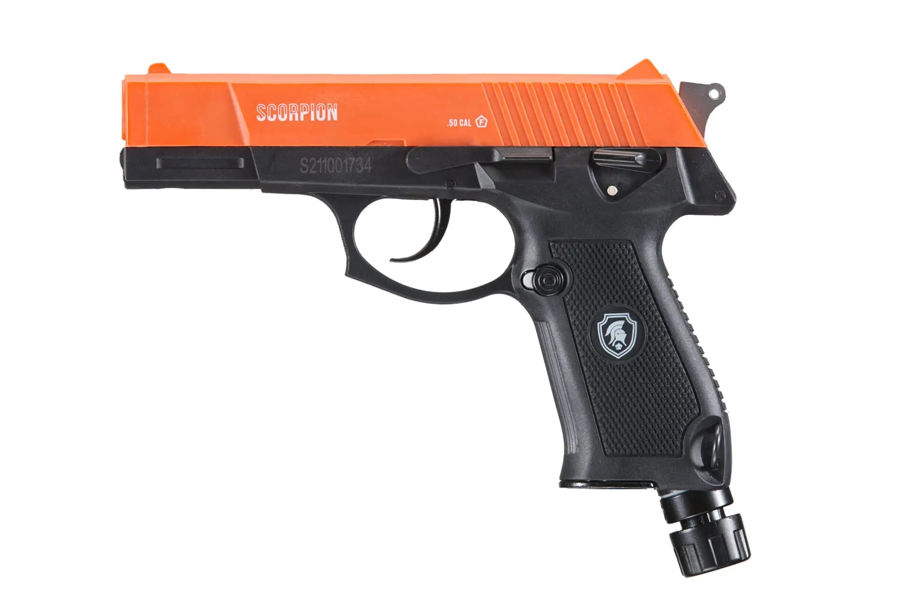 Lancer Tactical Scorpion 0.5 Caliber CO2 Non-Blowback Air Self Defense-Less Lethal Ideal for Home and Personal Defense-Police-Grade Pepper Projectile Gun (Orange)