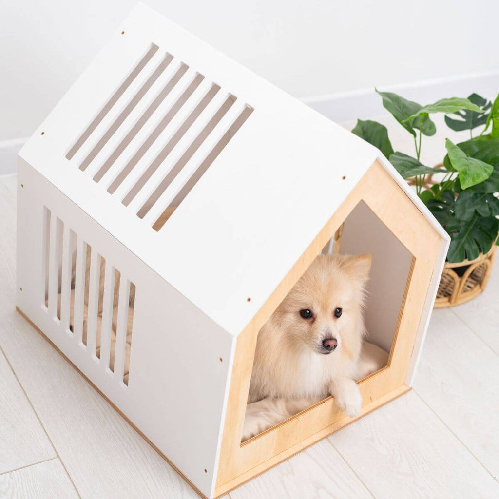Modern Indoor Wooden Dog House for Small and Medium Pets