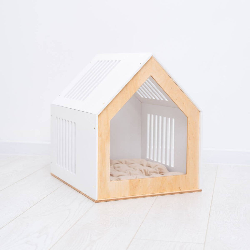 Modern Indoor Wooden Dog House for Small and Medium Pets