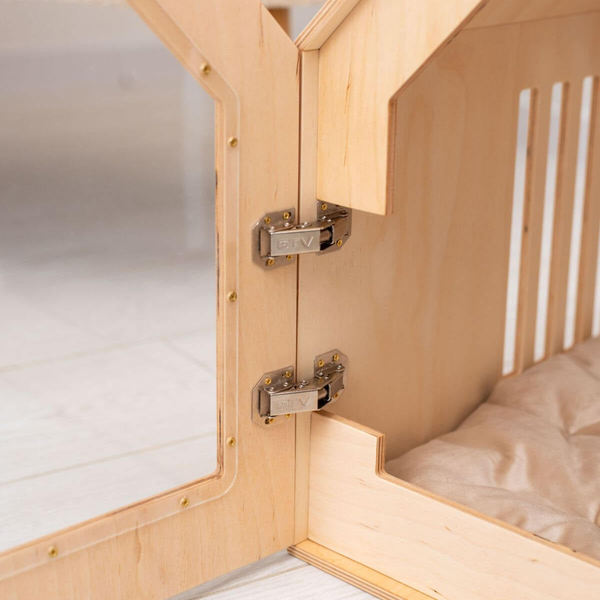 Wooden Indoor Dog House – Cozy Pet Den and Safe Napping Spot