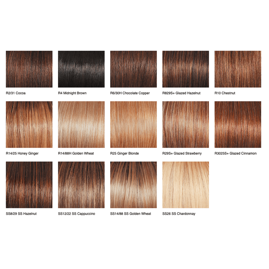 Human Hair Top Piece with French Drawn Monofilament and Clips