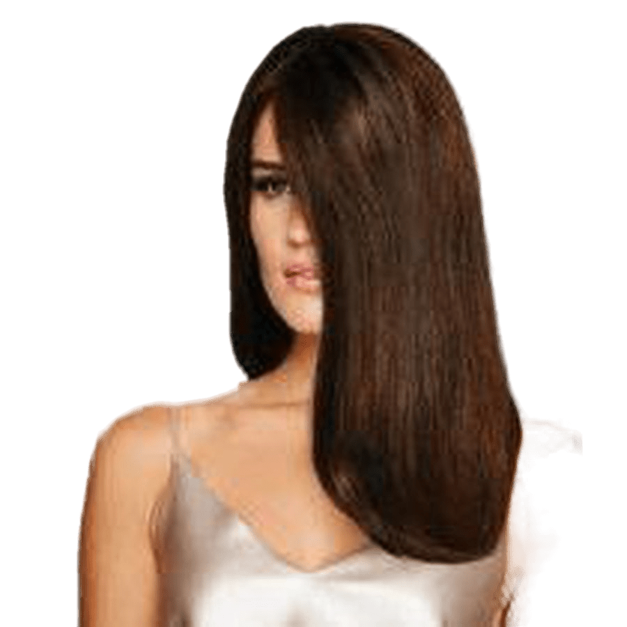 Human Hair Top Piece with French Drawn Monofilament and Clips