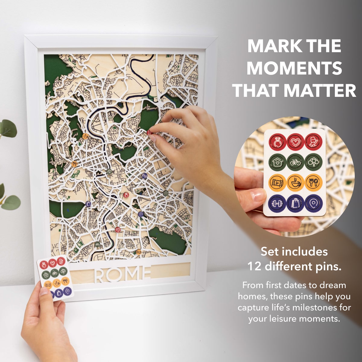 3D City Map Rome Top - Stylish Graphic Print Apparel