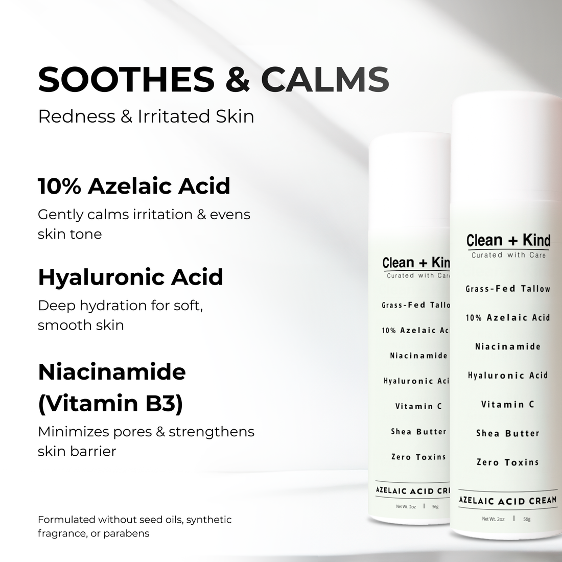 10% Azelaic Acid Cream for Sensitive Skin with Hyaluronic Acid - Image 3