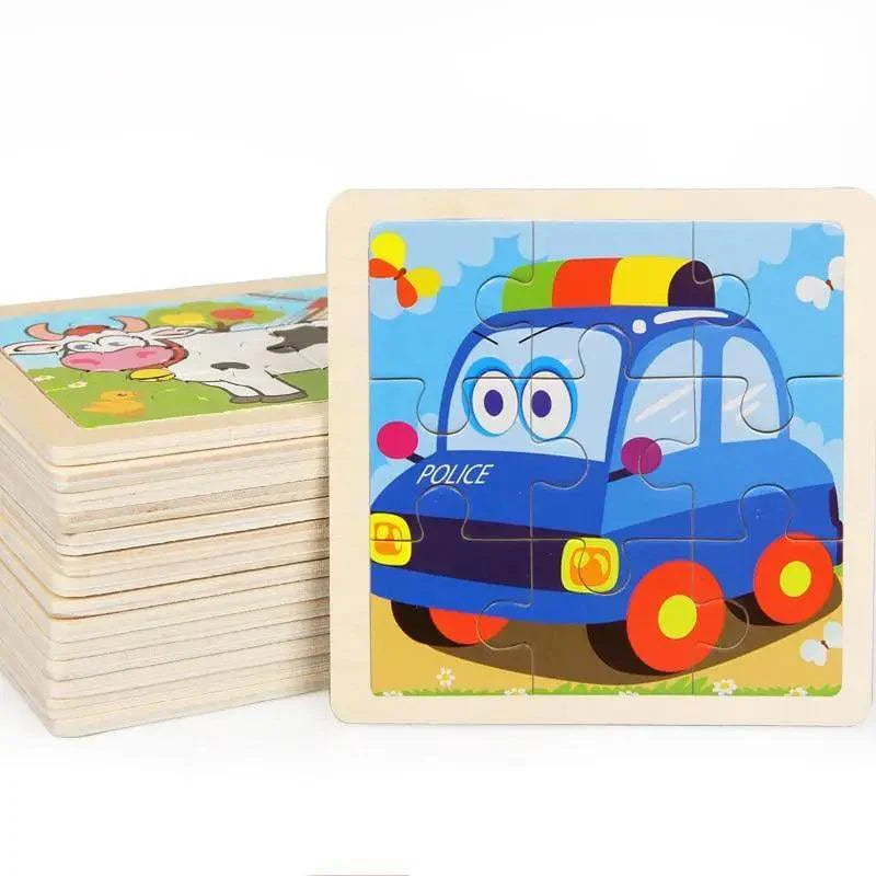 Wooden 3D Tangram Animal Puzzle – Educational Kids Learning Toy