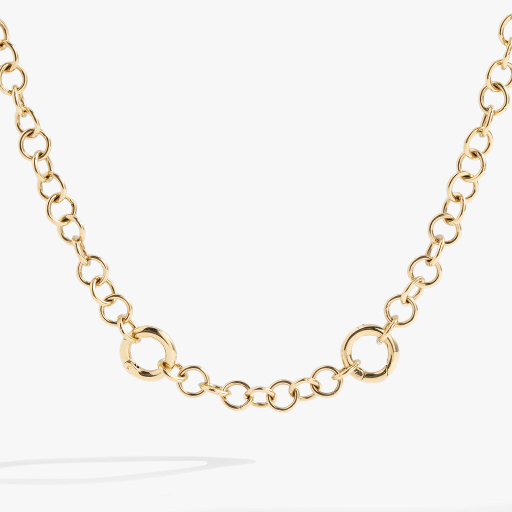 Convertible Y Necklace Interchangeable Chain for Custom Charms