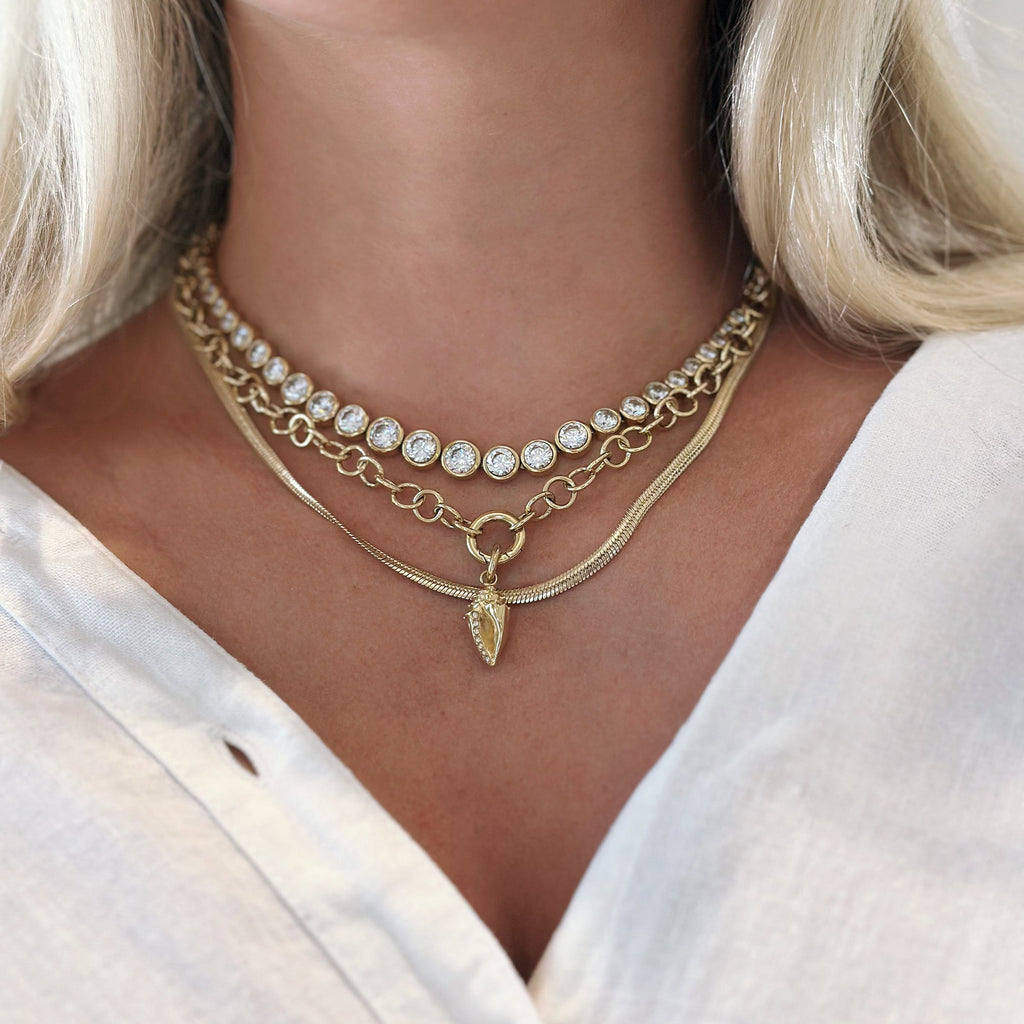 Convertible Y Necklace Interchangeable Chain for Custom Charms