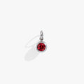 July Birthstone Interchangeable Charm with Ruby-Colored Crystal