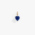 Lapis Gemstone Heart Interchangeable Charm in Deep Blue