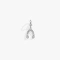 Pave Wishbone Interchangeable Charm Pendant for Necklaces