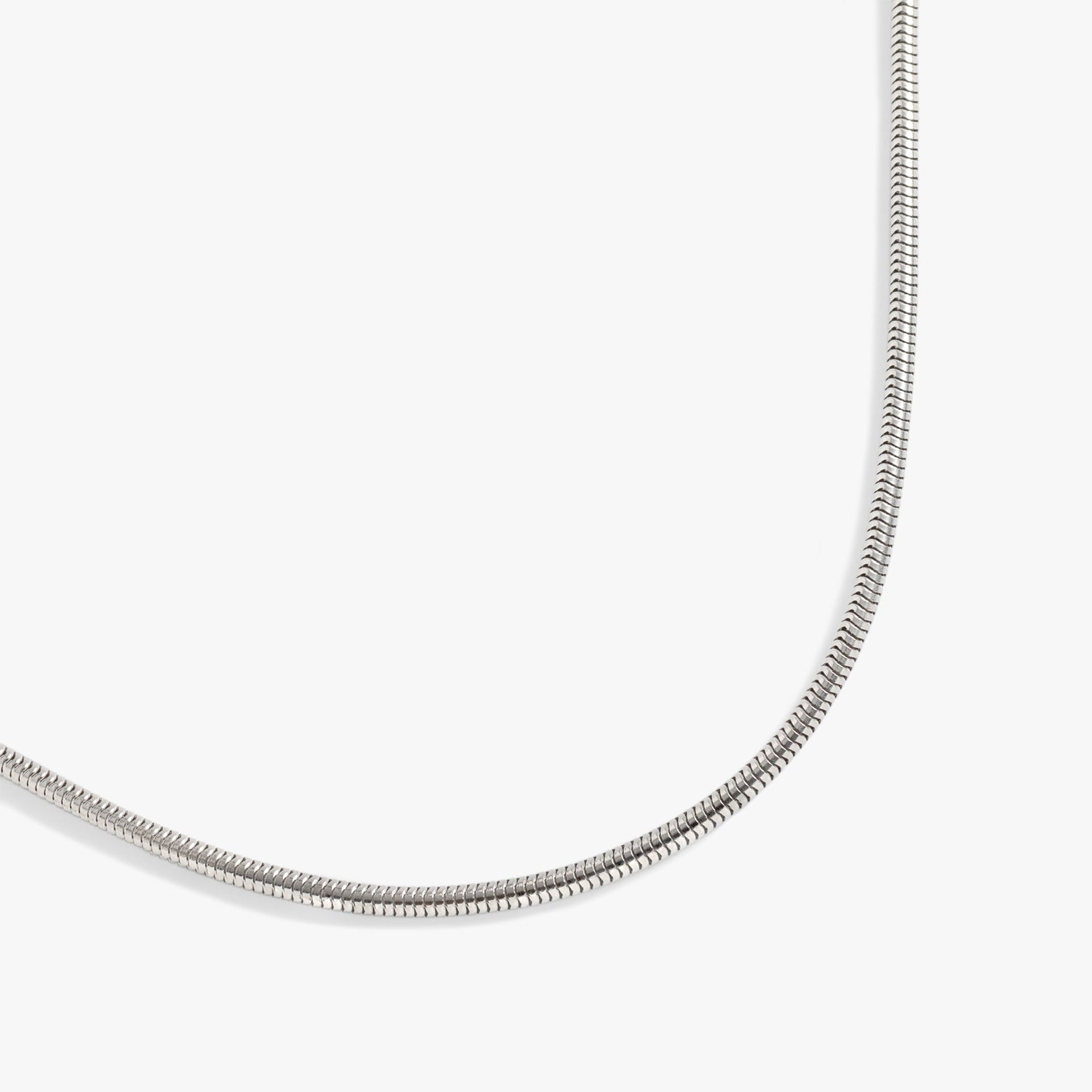 Round Herringbone Chain Necklace Base for Layering