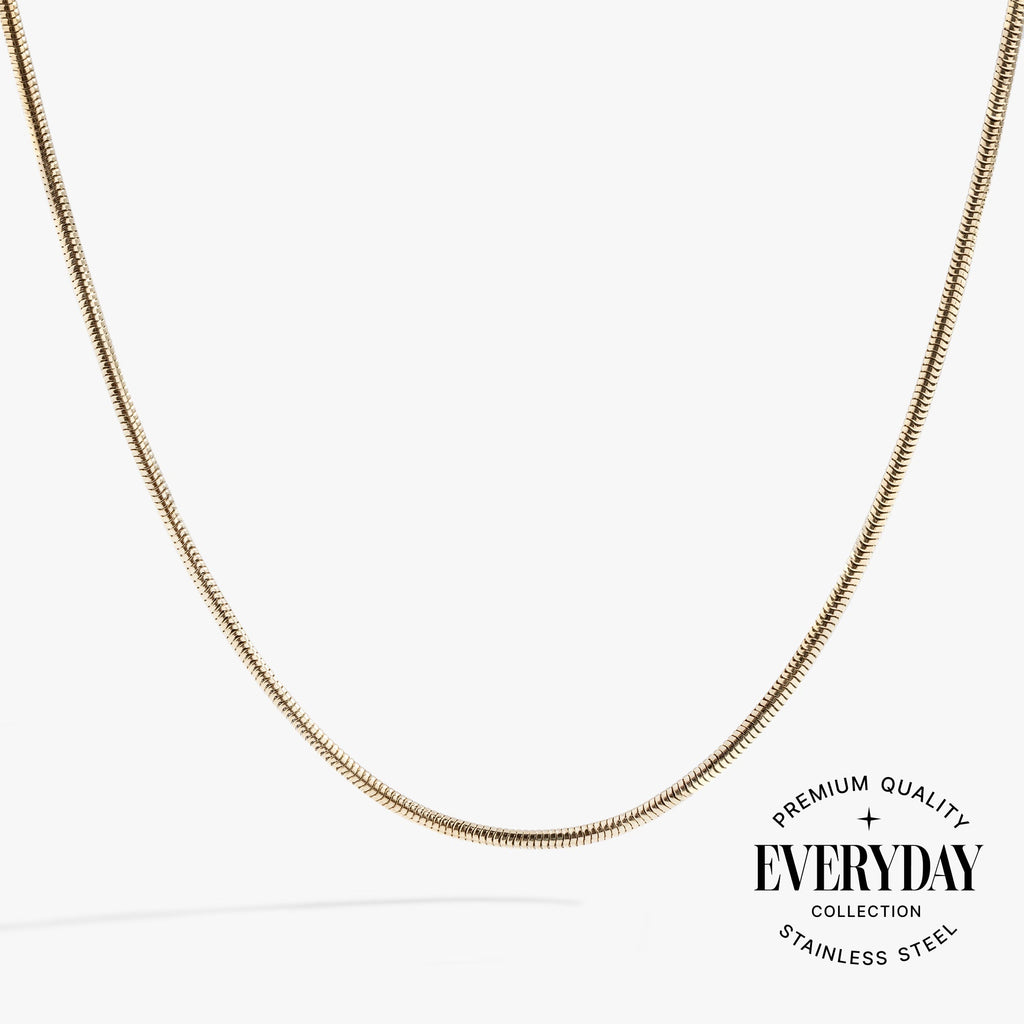 Round Herringbone Chain Necklace Base for Layering