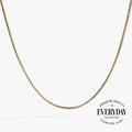 Round Herringbone Chain Necklace Base for Layering