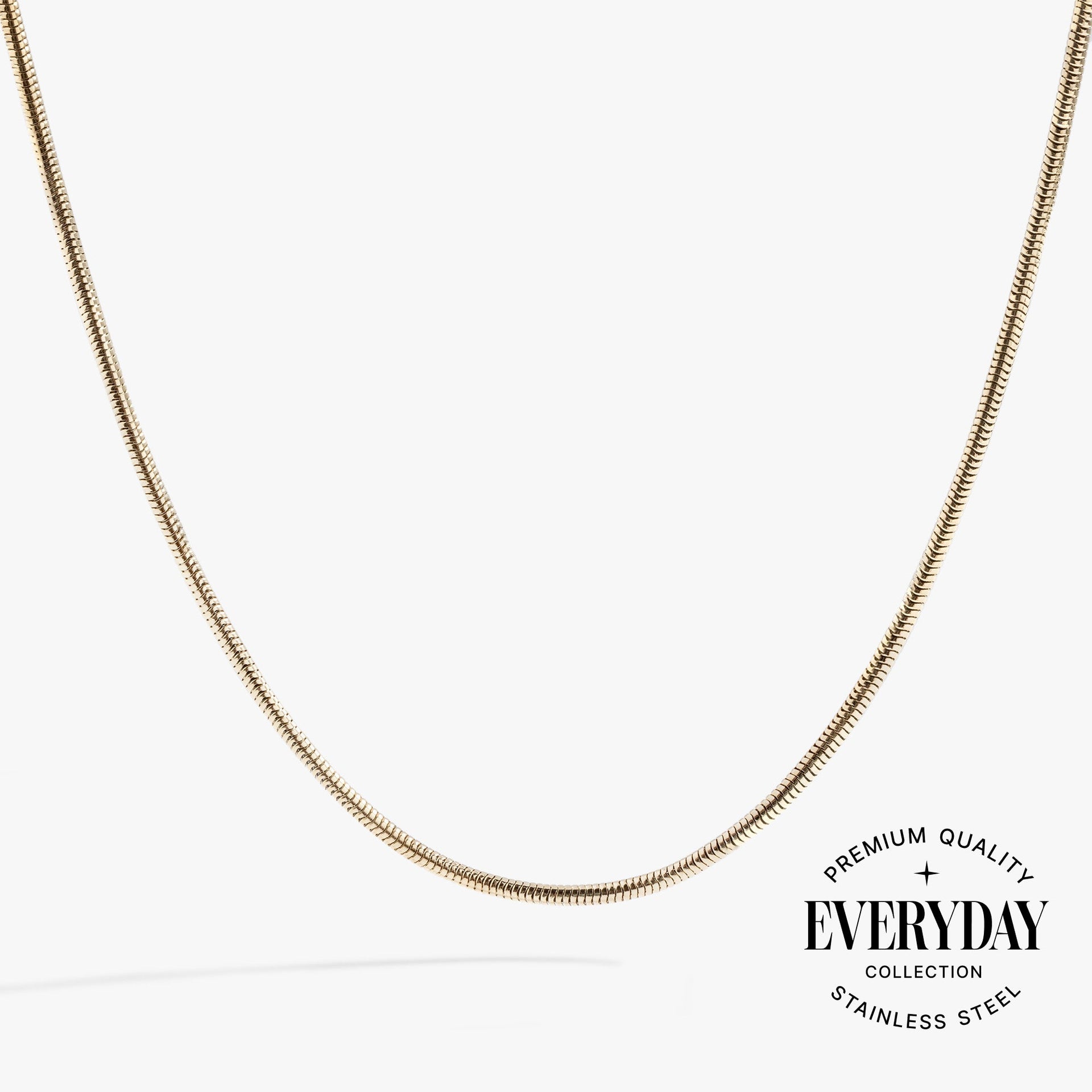 Round Herringbone Chain Necklace Base for Layering