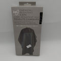 Ion chemical-resistant black barber cape with Velcro closure, 45 inches by 60 inches.