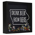 Iowa Drink Beer From Here Beer Cap Shadow Box