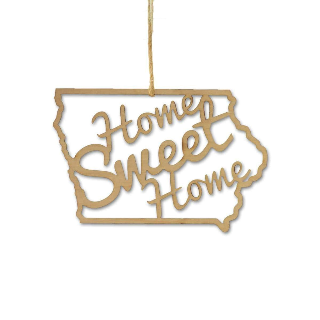 Iowa Home Sweet Home Ornaments