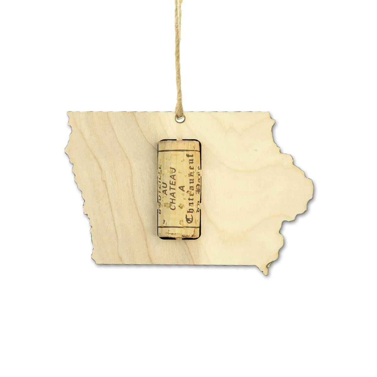 Iowa Wine Cork Holder Ornaments