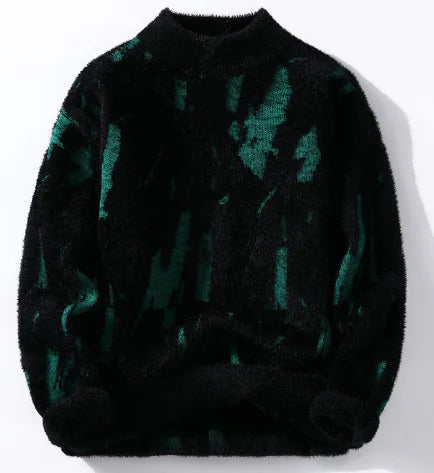 Men's Fleece-Lined Sweater | Warm Winter Pullover