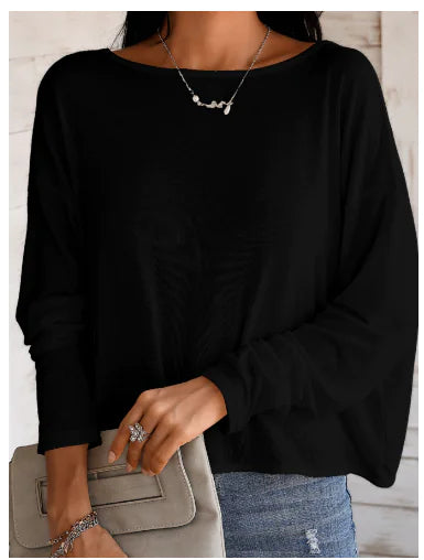 Women's Backless Long Sleeve Pearl Detail T-Shirt Top - Image 15