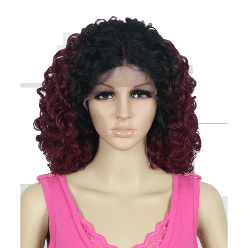 Yeva Swiss Lace Front Curly Wig Mid-Length Glamorous Hair Style