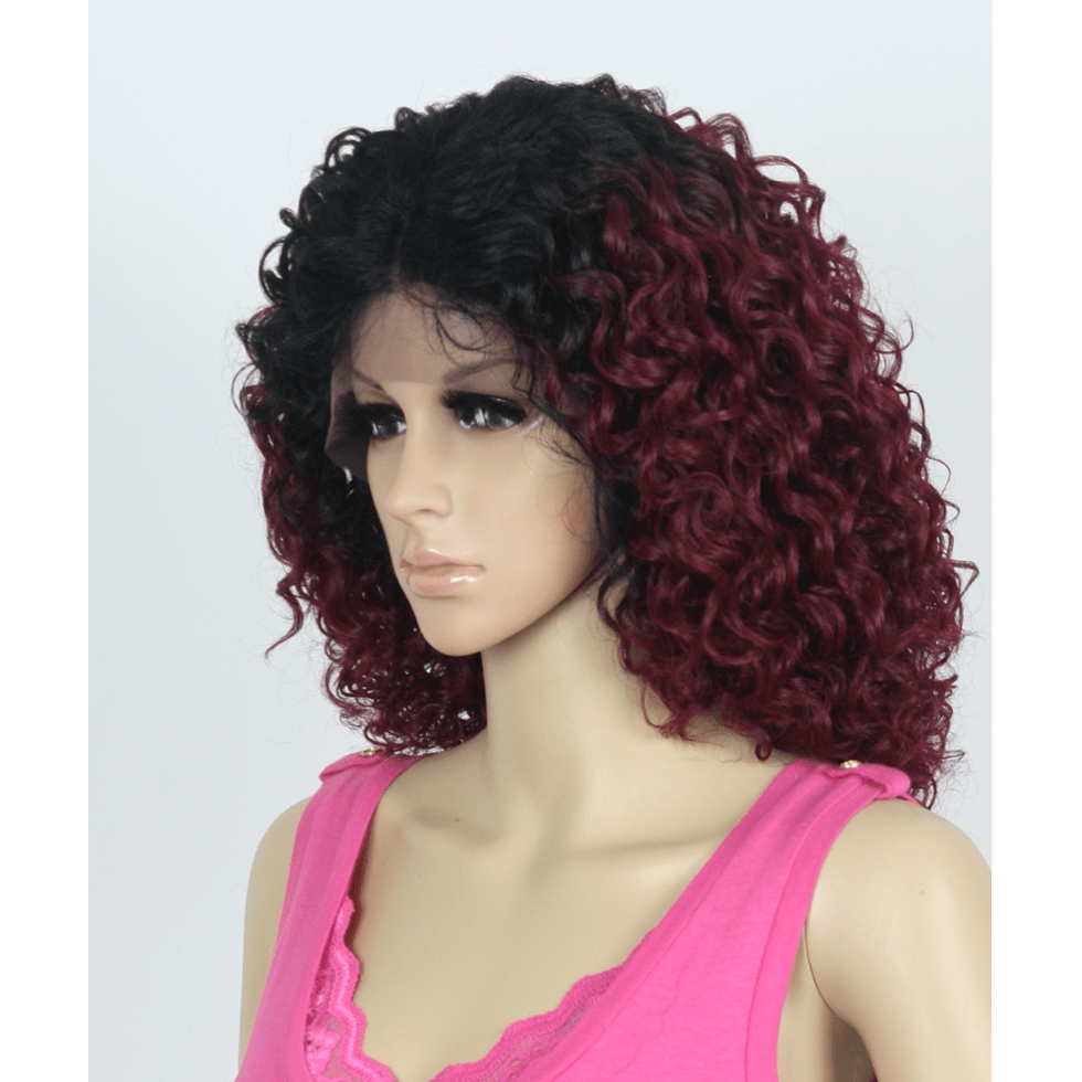 Yeva Swiss Lace Front Curly Wig Mid-Length Glamorous Hair Style