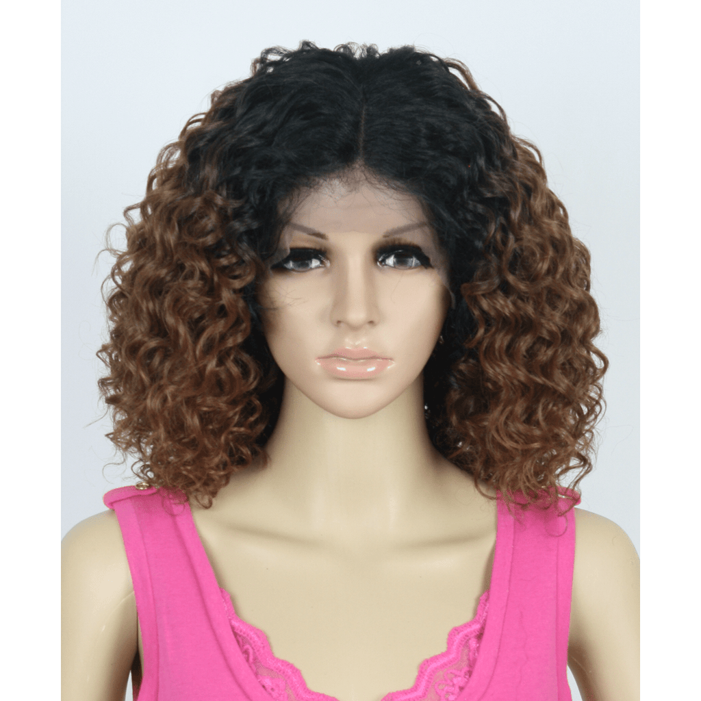 Yeva Swiss Lace Front Curly Wig Mid-Length Glamorous Hair Style