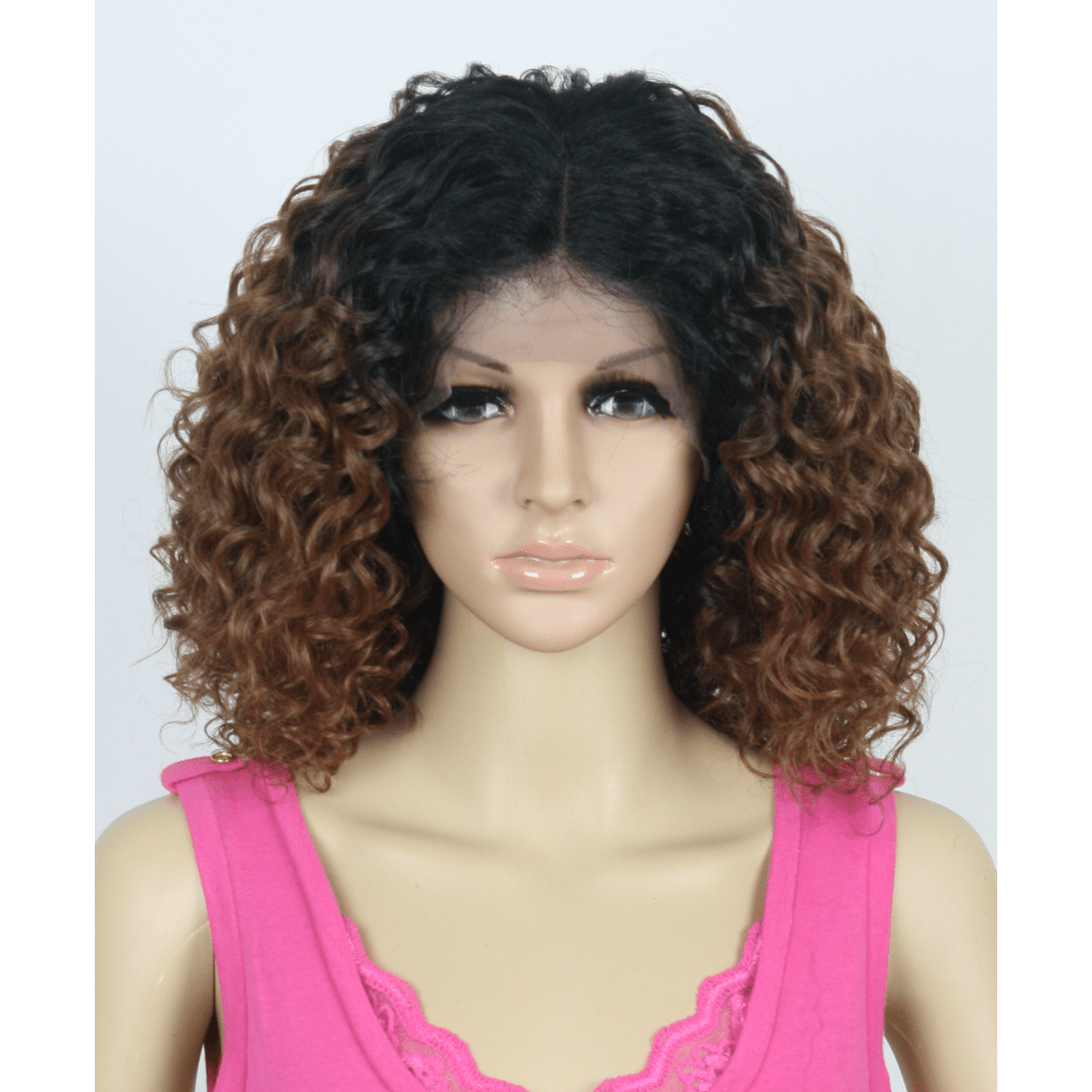 Yeva Swiss Lace Front Curly Wig Mid-Length Glamorous Hair Style