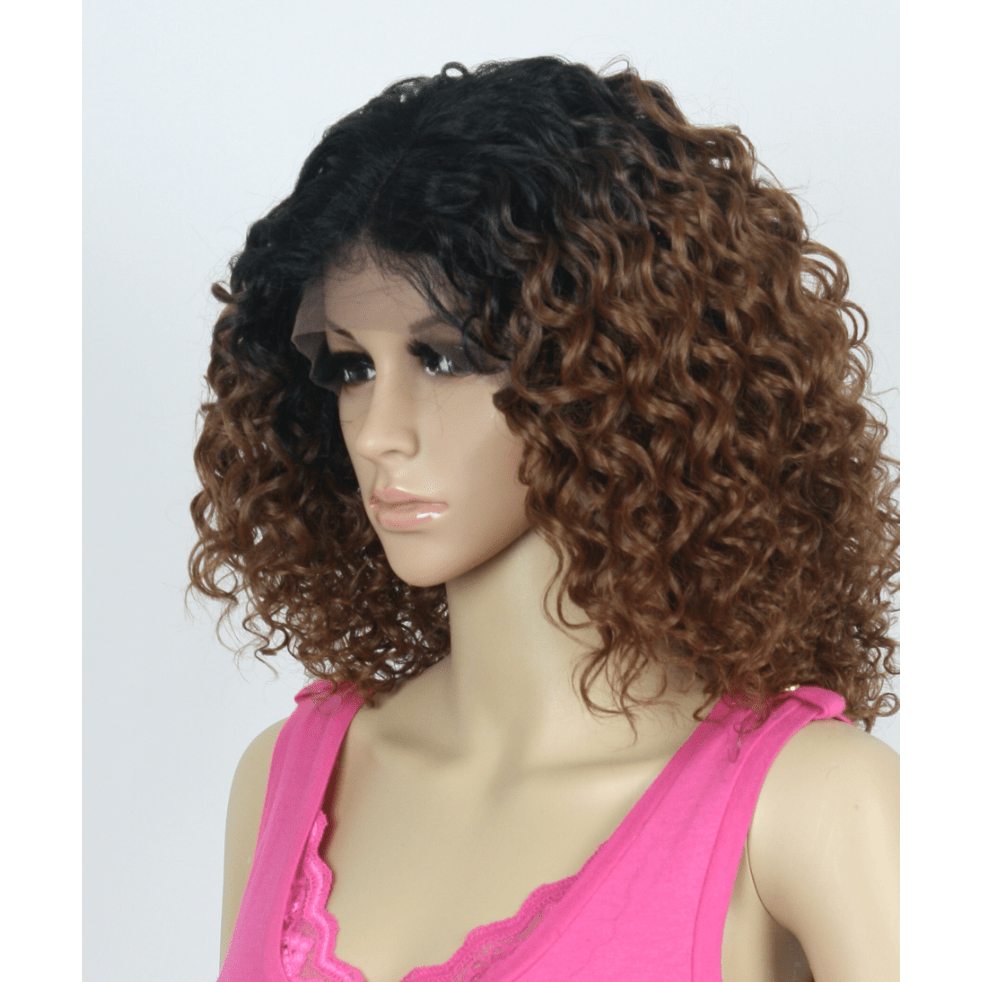 Yeva Swiss Lace Front Curly Wig Mid-Length Glamorous Hair Style